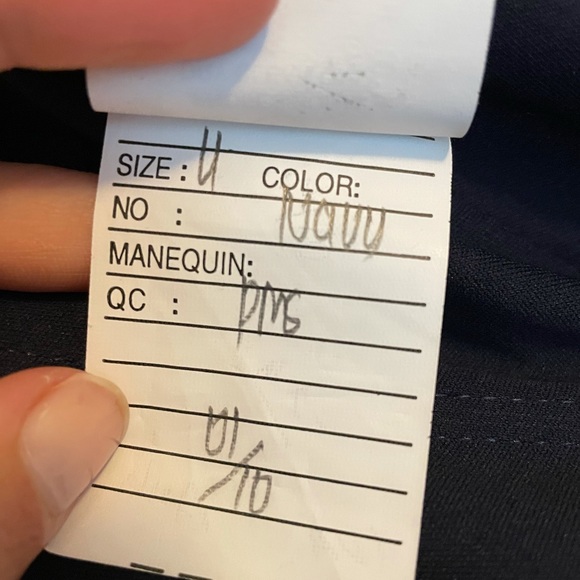 *Worn once* Navy Blue Morilee Jumpsuit. No flaws. - Picture 7 of 9